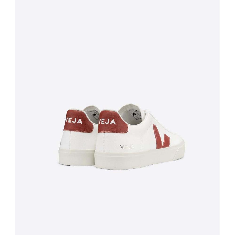 Low Tops Sneakers ανδρικα Veja CAMPO CHROMEFREE White/Red | GR 201ZUT